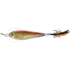 Naluci Flutter Shad Live Target - 6cm, Scufundătoare, Gold/Red