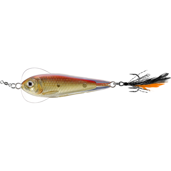 Naluci Flutter Shad Live Target - Sinking, 5.5cm, Auriu/Roșu