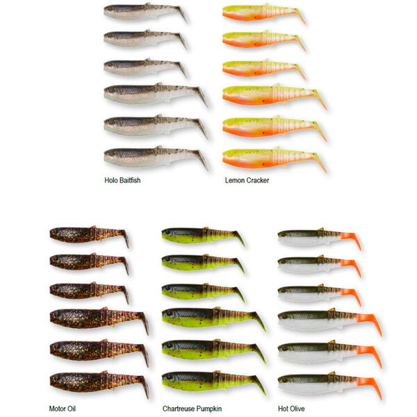 Năluci Soft Cannibal Savage Gear - Mixed Colors, 36buc, 5.5-6.8cm - 2