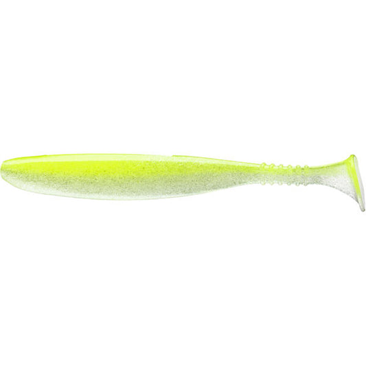 Năluci Soft D-FIN 7.5cm Daiwa - UV Lime Pearl, Pentru Prădători