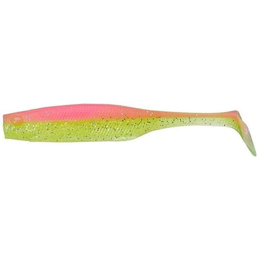 Năluci Soft Gunki Peps Sensas - 7cm, Roz/Chartreuse, Acțiune Ademenitoare