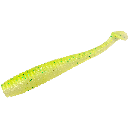 Năluci Soft I Shad Tail 2.8" JACKALL - Chartreuse, Acțiune Realistă