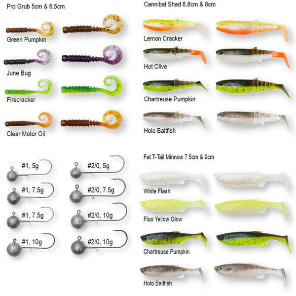 Năluci Soft Kit Perch Academy Mixed Savage Gear - 32buc, Realiști - 2