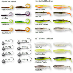 Năluci Soft Kit Perch Academy Mixed Savage Gear - 32buc, Realiști - 2