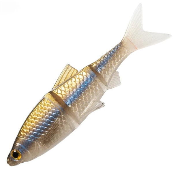 Năluci Soft Nomura Shad Jointo - 8.5cm, Yellow Blue, 4buc
