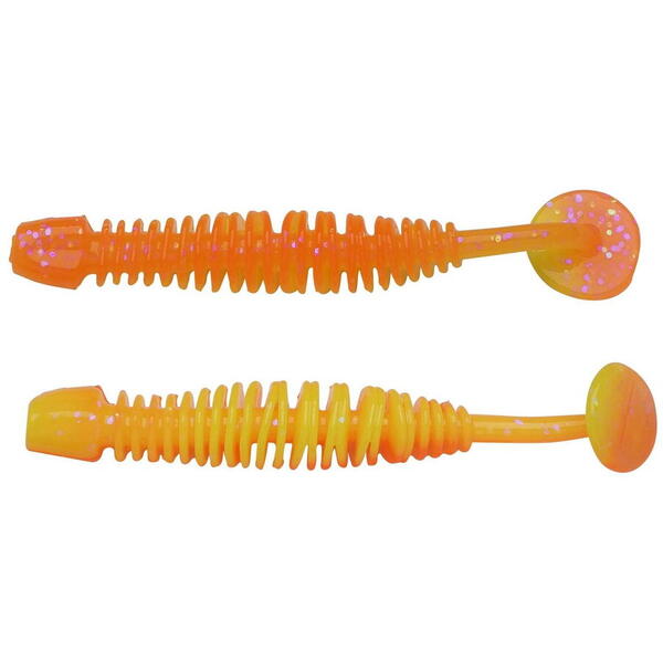 Năluci Soft Power Leech Berkley - Fluo Orange/Yellow, Atracție Maximă