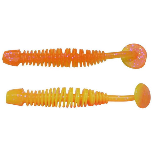 Năluci Soft Power Leech Berkley - Fluo Orange/Yellow, Atracție Maximă