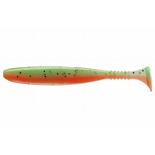 Năluci Soft Shad D.FIN DAIWA - Hot Tomato UV, Eficiență Maximă Răpitori - 1