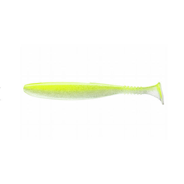Naluci Soft Shad D.FIN DAIWA - UV Lime Pearl, Acțiune Realistă