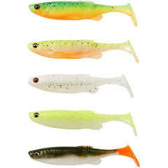 Naluci Soft Shad Fat Minnow Savage Gear - 7.5cm, Mix Darkwater