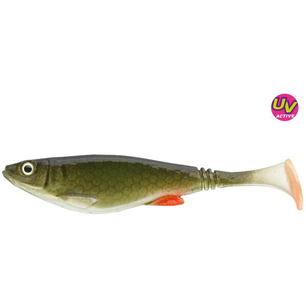 Năluci Soft Shad Prorex Belly Daiwa - 11cm, Verde Natural, 4buc