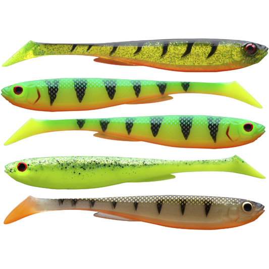 Năluci Soft Shad Prorex Slim DAIWA - Mix Culori, Ultra-Realiste