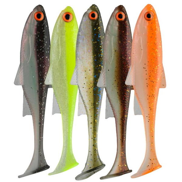 Năluci Soft Shad PX Live Roach DAIWA - Momeală Realistă, 5 Bucăți