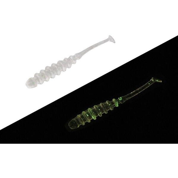 Năluci Soft Shad Tidebeat 1.5inch Jackall - Clear Glow Crush, 10buc - 1