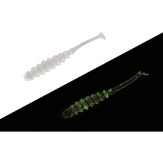 Năluci Soft Shad Tidebeat 1.5inch Jackall - Clear Glow Crush, 10buc - 1
