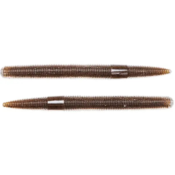 Năluci Soft Stick Worm Live Target - Brown/Black, 7.6cm