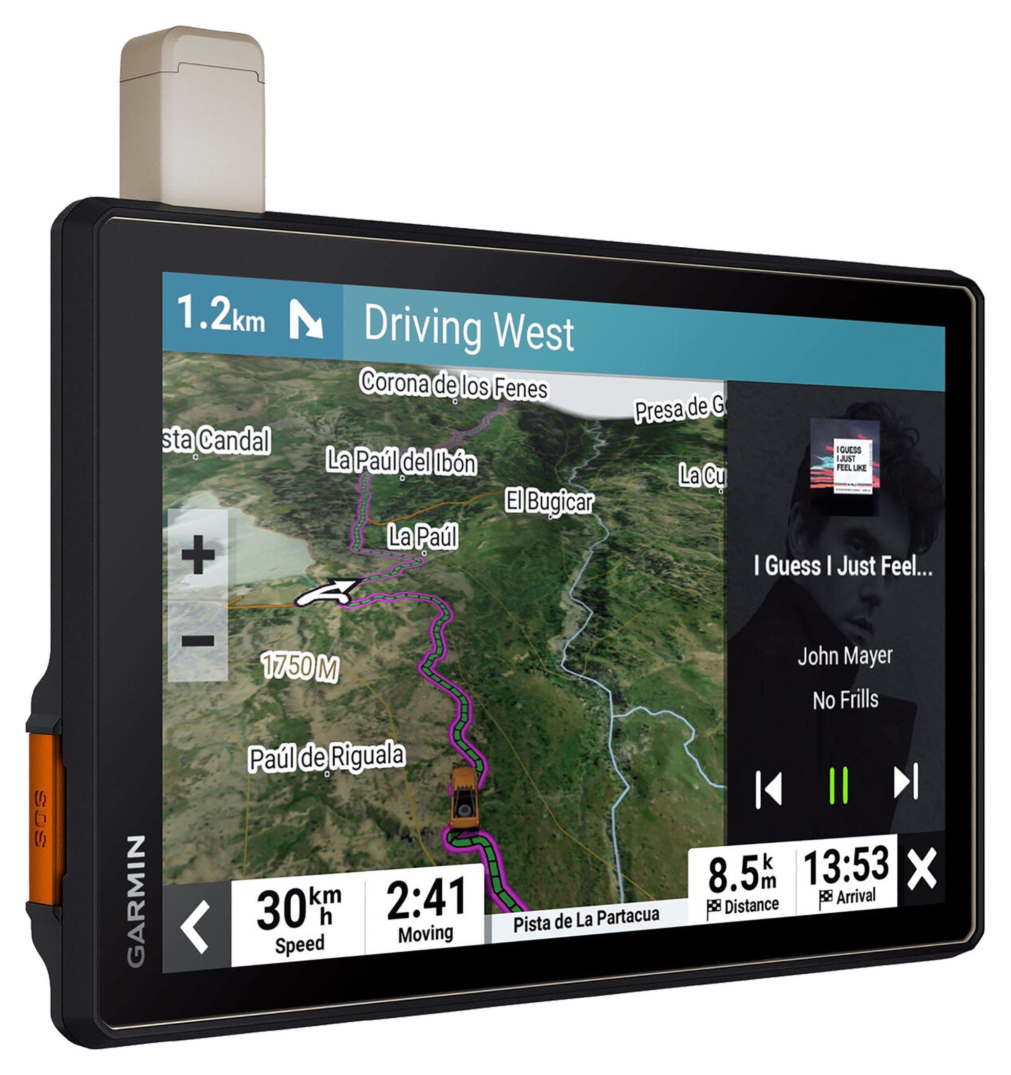 Navigator GPS Moto Tread Overland Garmin - Ecran HD 8", Robust