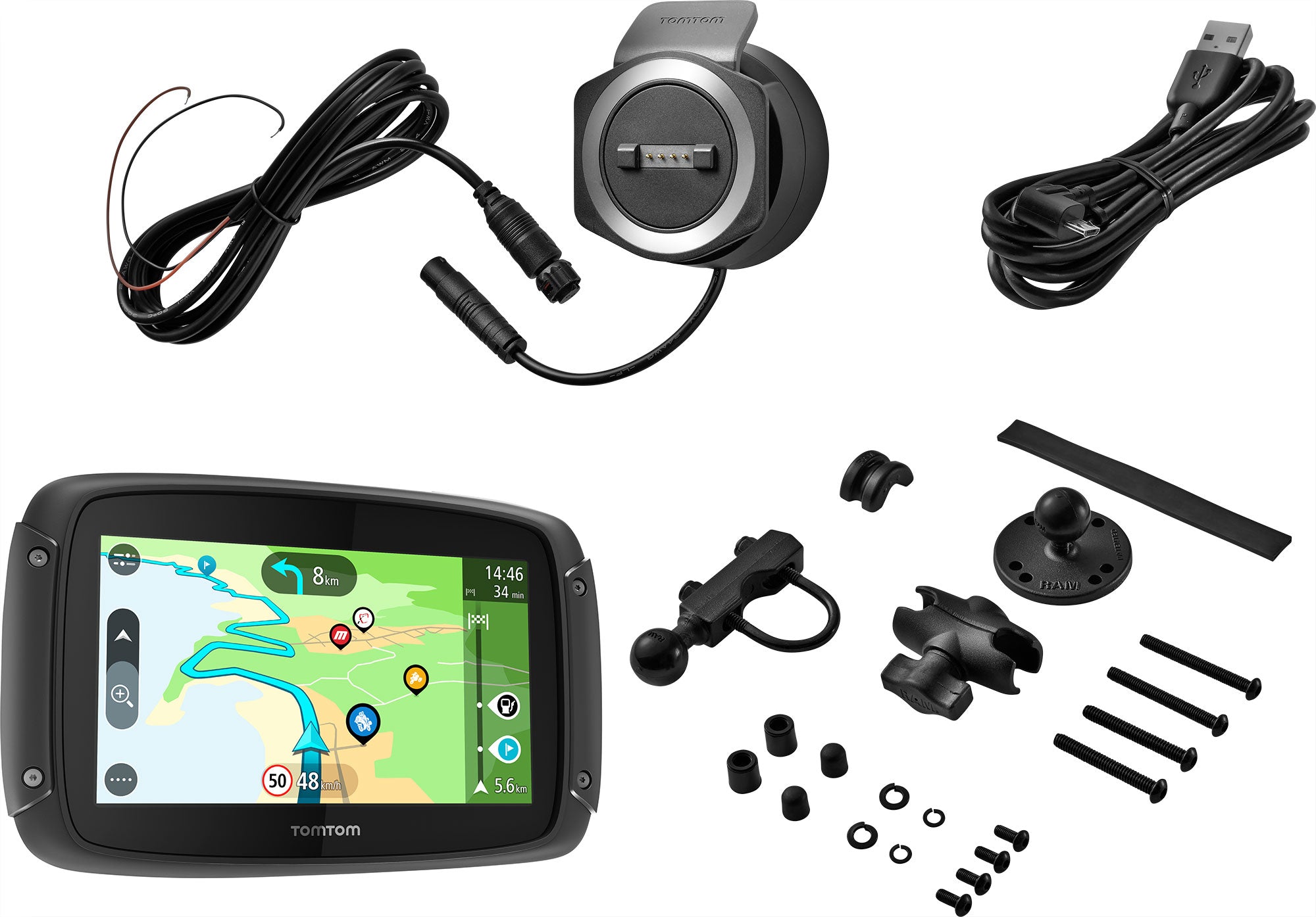 Navigator GPS Rider 50 TomTom - Hărți Europa, WiFi, Quad-Core