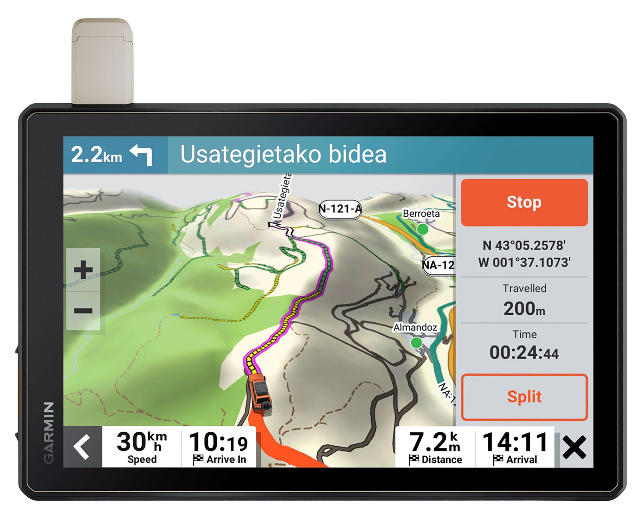 Navigator GPS Tread XL Overland Garmin - Display 10", Robust
