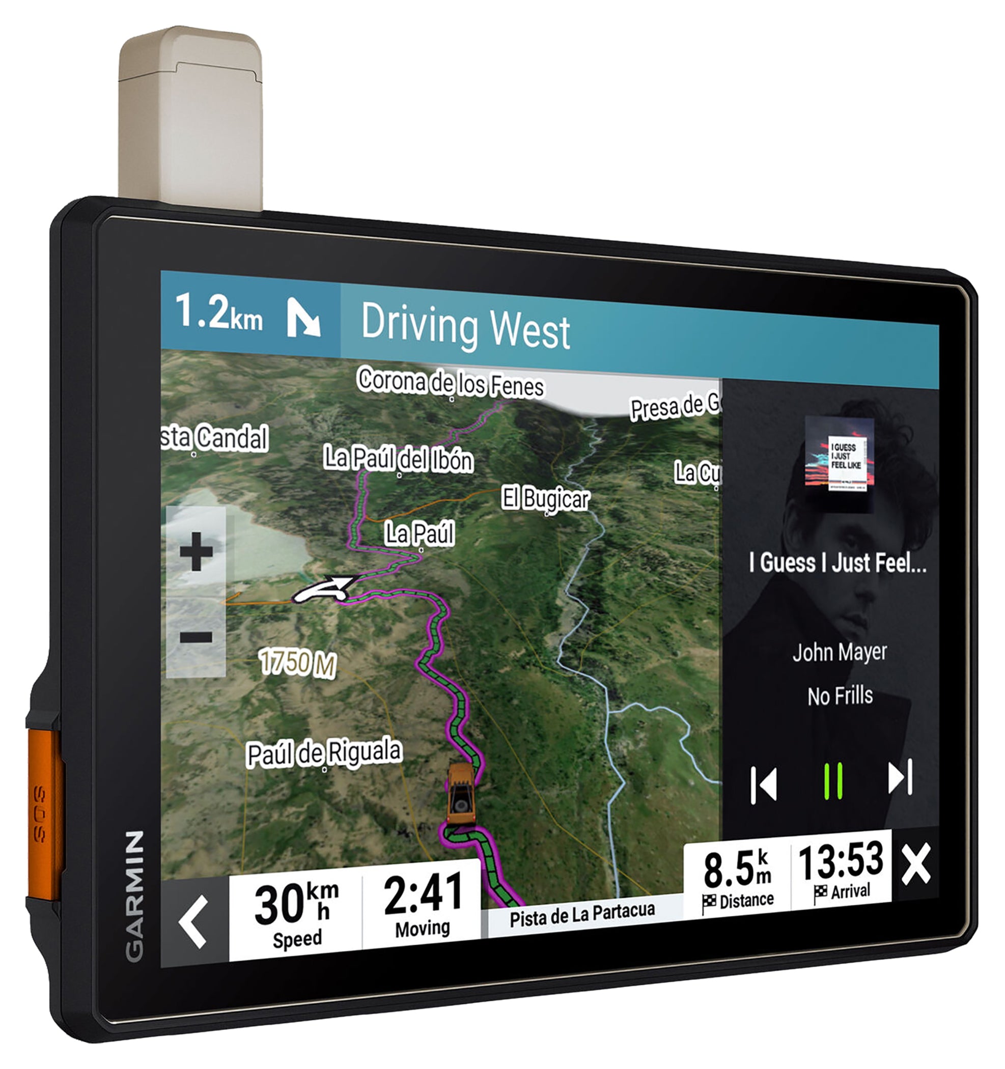 Navigator GPS Tread XL Overland Garmin - Display 10", Robust