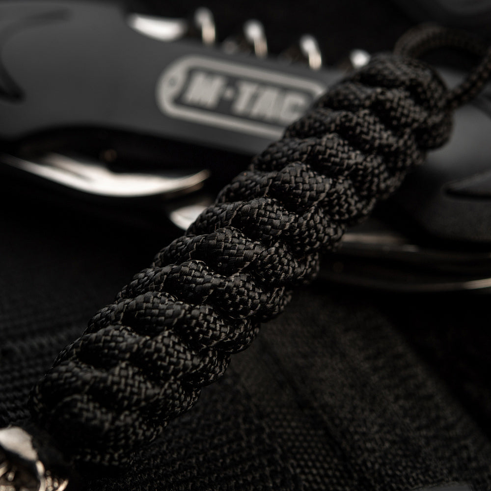 Șnur Breloc Cuțit Helix Skull M-Tac - Negru, Accesoriu Tactic