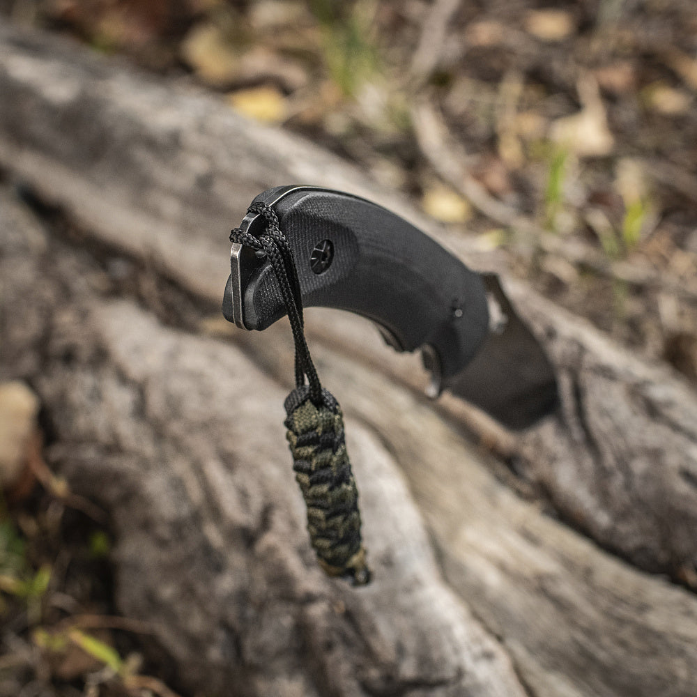 Șnur Breloc Cuțit Helix Skull M-Tac - Negru/Olive