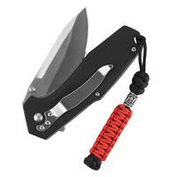 Șnur Lanyard Loopy Snake M-Tac - Argintiu Scandinavian Negru/Roșu