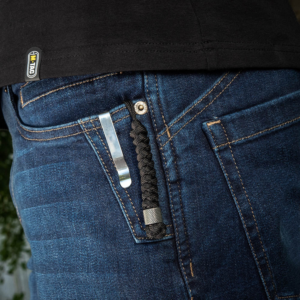 Șnur Lanyard M-Tac Viper Inox - Negru pentru Cuțit