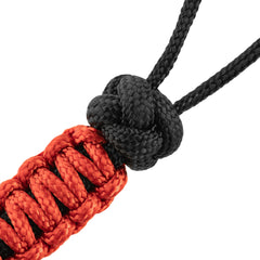 Șnur Lanyard Scandinavian M-Tac - Nod Chinezesc Negru/Roșu