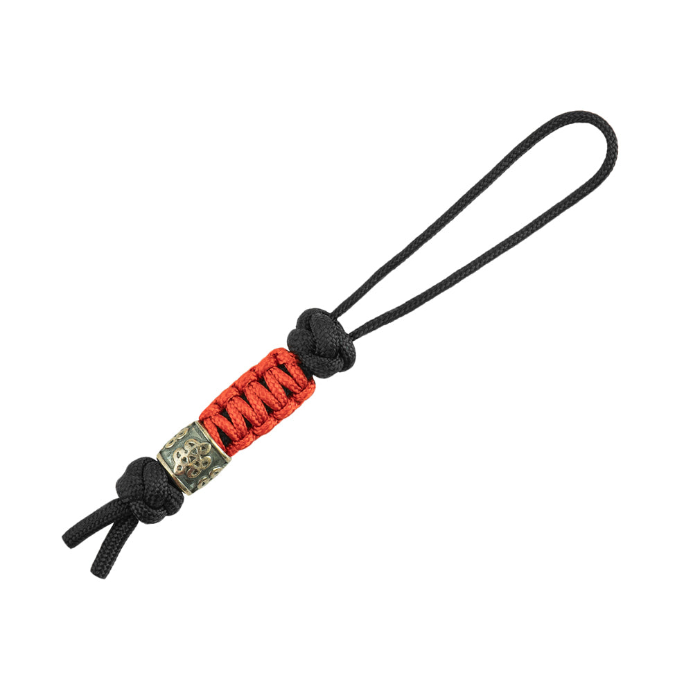 Șnur Lanyard Scandinavian M-Tac - Nod Chinezesc Negru/Roșu