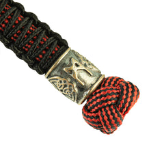Șnur Lanyard Scandinavian Mannaz M-Tac - Negru/Roșu