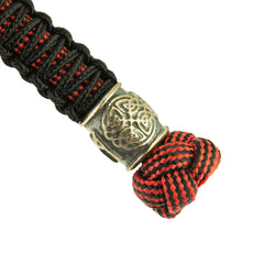 Șnur Lanyard Scandinavian Mannaz M-Tac - Negru/Roșu