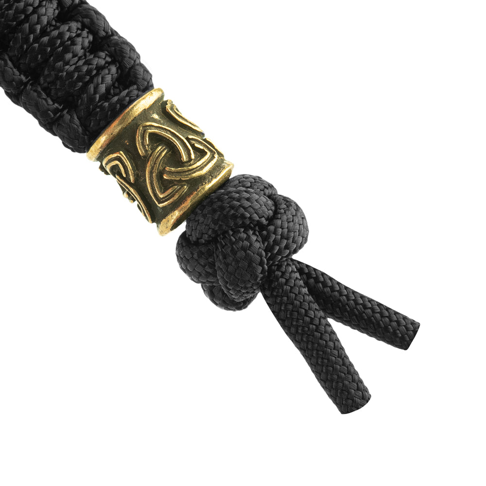 Șnur Lanyard Scandinavian Mic Triquetra M-Tac - Negru, Pentru Echipament