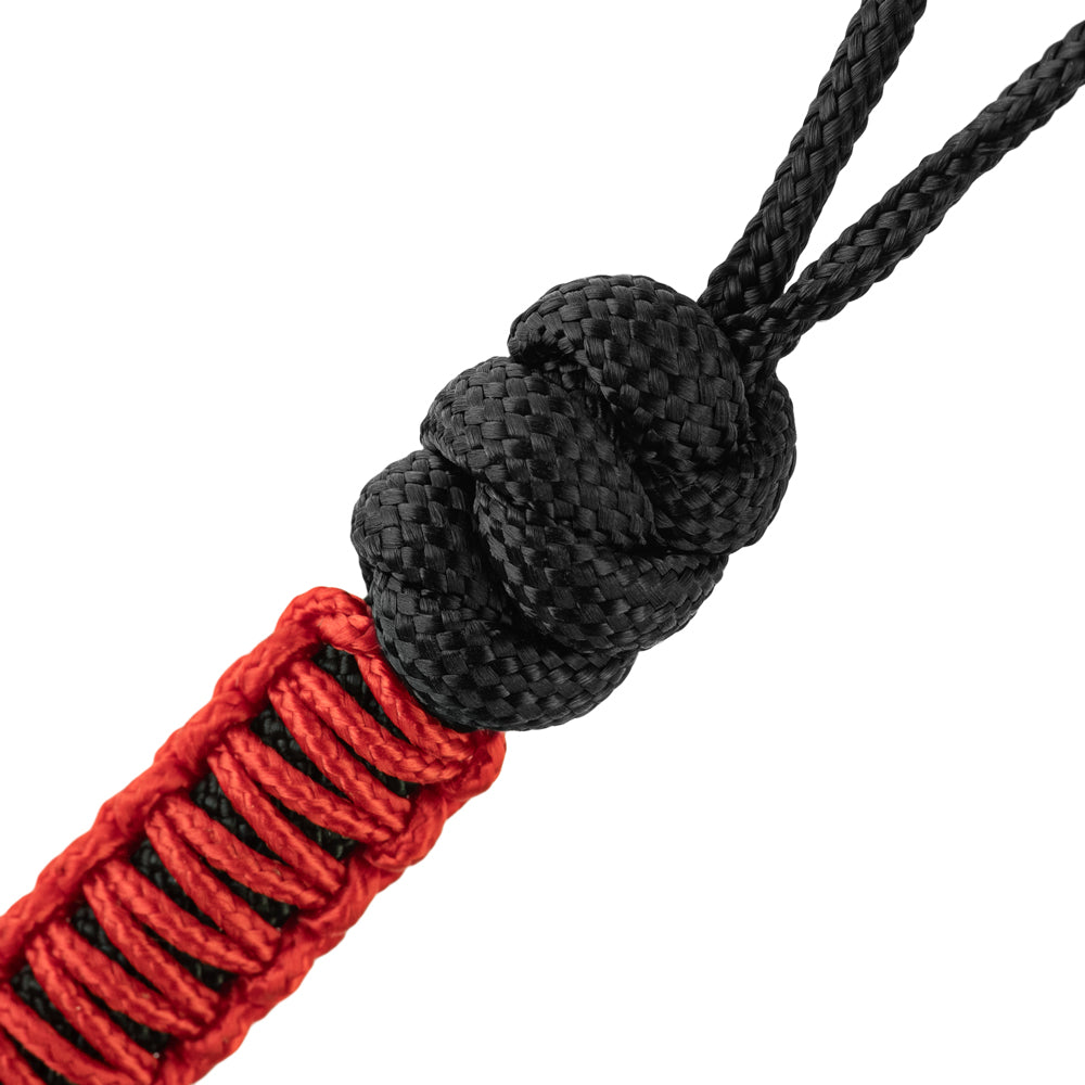 Șnur Lanyard Scandinavian Silver M-Tac - Negru/Roșu, Prindere Rapidă