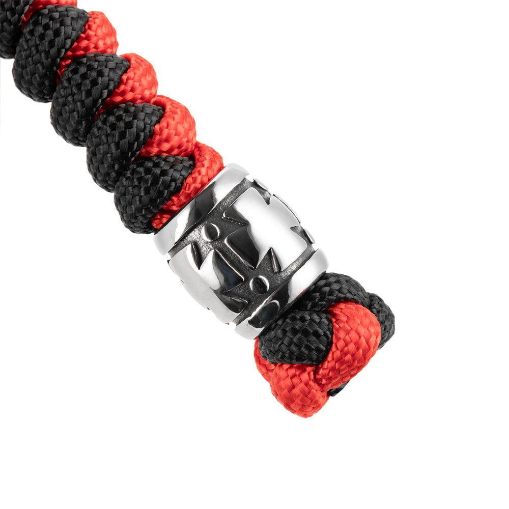 Șnur Lanyard Viper Cossack Cross V.2 M-Tac - Negru/Roșu