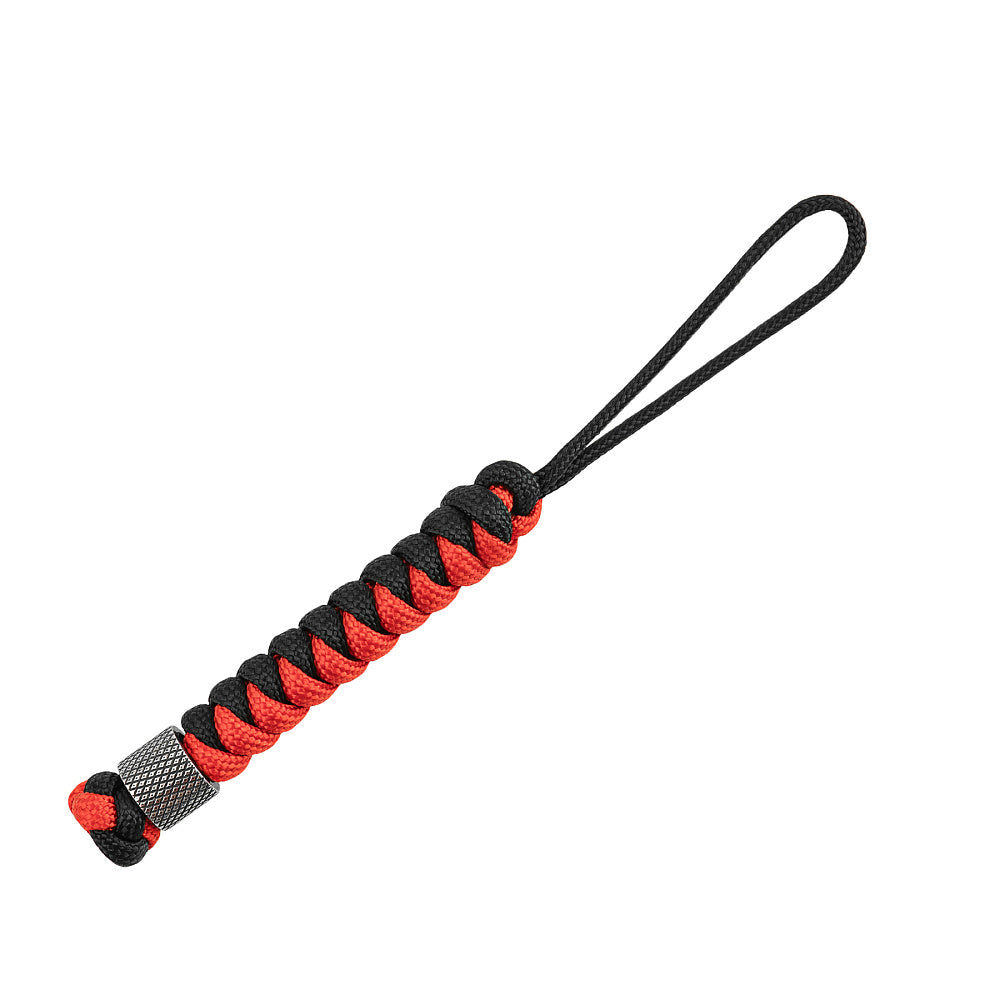 Șnur Lanyard Viper Cylindre M-Tac - Negru/Roșu, Oțel Inoxidabil