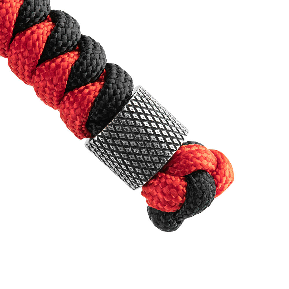 Șnur Lanyard Viper Cylindre M-Tac - Negru/Roșu, Oțel Inoxidabil
