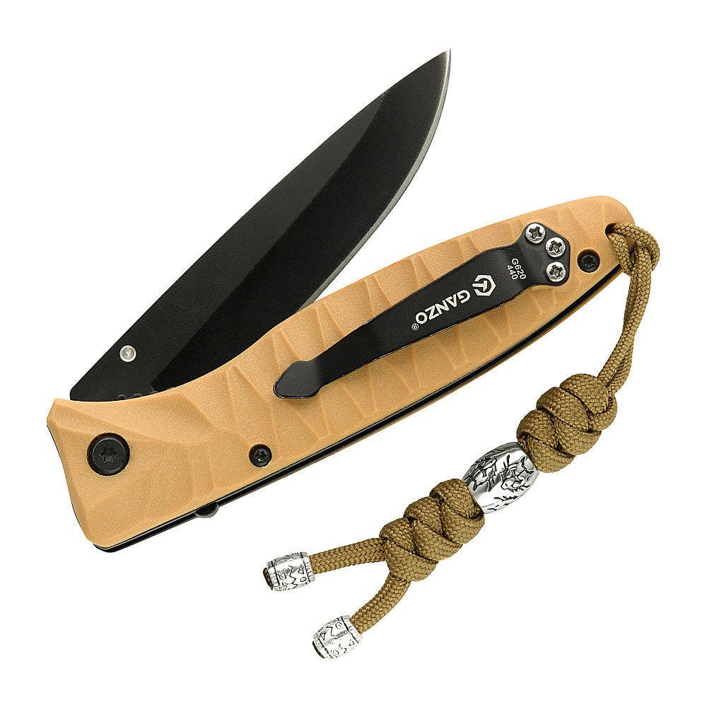 Șnur Lanyard Zeus M-Tac din Oțel Inoxidabil - Coyote