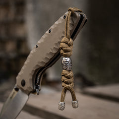 Șnur Lanyard Zeus M-Tac din Oțel Inoxidabil - Coyote