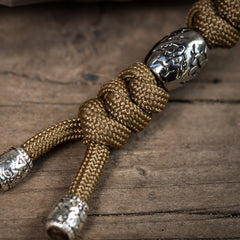 Șnur Lanyard Zeus M-Tac din Oțel Inoxidabil - Coyote