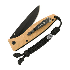 Șnur Paracord Loopy Snake Skull M-Tac - Negru, Pentru Bricege