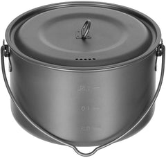Oală Gătit Titan cu Capac FoxOutdoor - Ultraușor, 1.95L