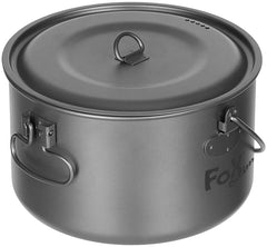 Oală Gătit Titan cu Capac FoxOutdoor - Ultraușor, 1.95L