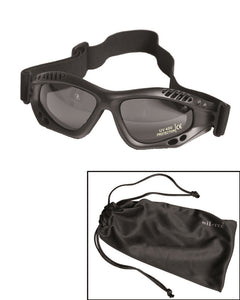 Ochelari de Protecție Mil-Tec Commando Air Pro – Lentile Fumurii, UV400, Negru