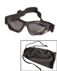 Ochelari de Protecție Mil-Tec Commando Air Pro – Lentile Fumurii, UV400, Negru