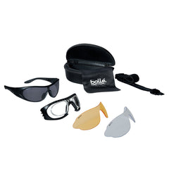 Ochelari de Protecție Raider Kit Platinum Negru Bollé - Adaptabilitate Balistică Absolută