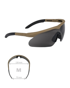 Ochelari de Protecție Swiss Eye Raptor – 3 Lentile Interschimbabile, Coyote