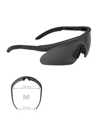 Ochelari de Protecție Swiss Eye Raptor – 3 Lentile Interschimbabile, Negru