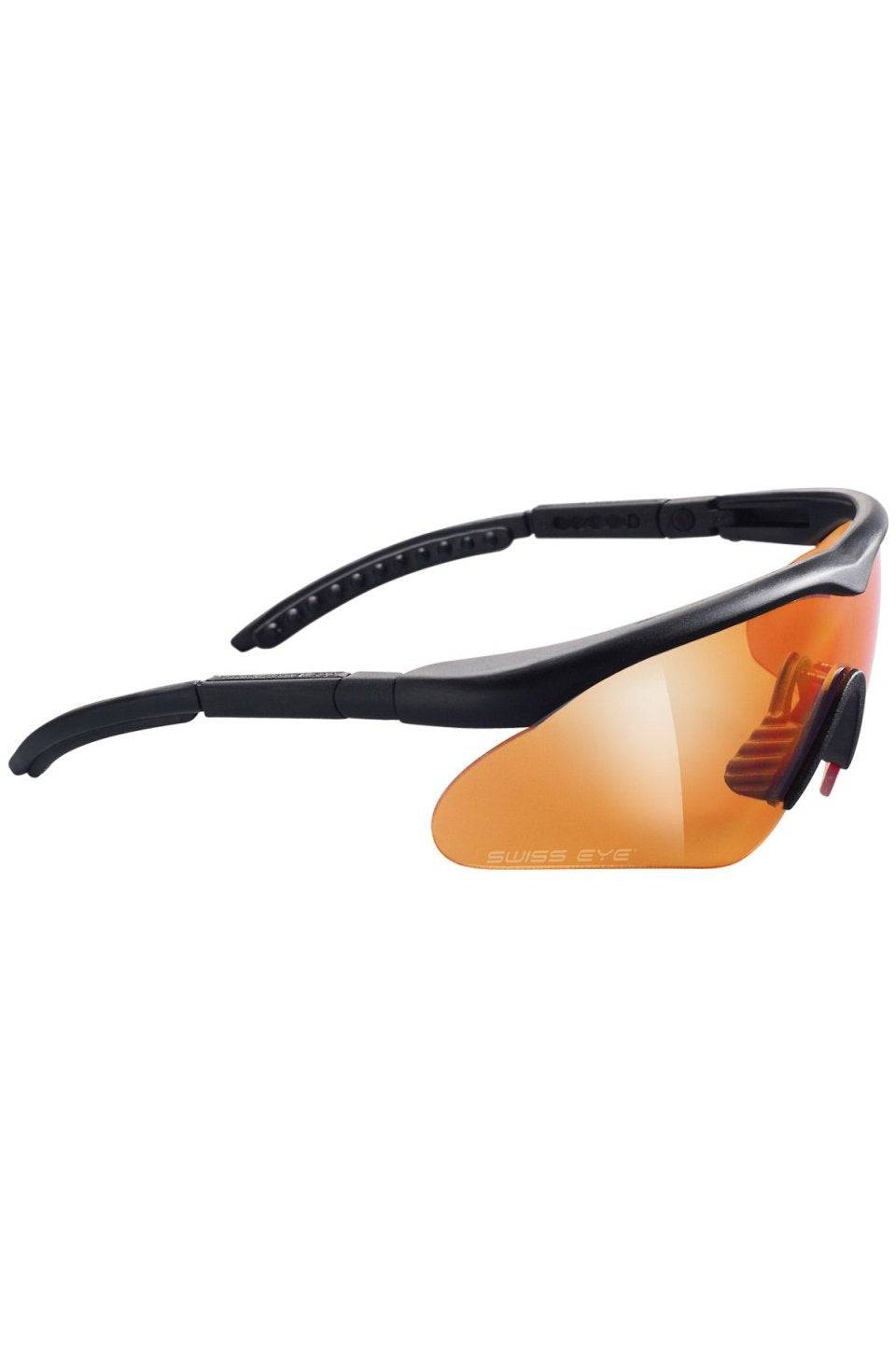 Ochelari de Protecție Swiss Eye Raptor – vedere laterală cu lentile portocalii