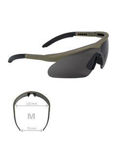 Ochelari de Protecție Swiss Eye Raptor – 3 Lentile Interschimbabile, Oliv